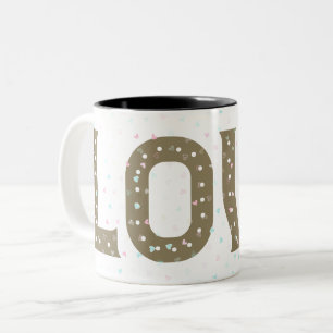 Jag kärlek dig så mycket min kärlek Två-Tonad mugg