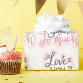 Jag Kärlek dig så mycket Ord Art Presentpapper