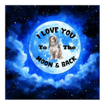 Jag Kärlek dig till Måne och Australian shepherd