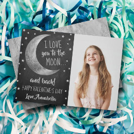 Jag Kärlek dig till Måne och bak Alla hjärtans dag Julkort
