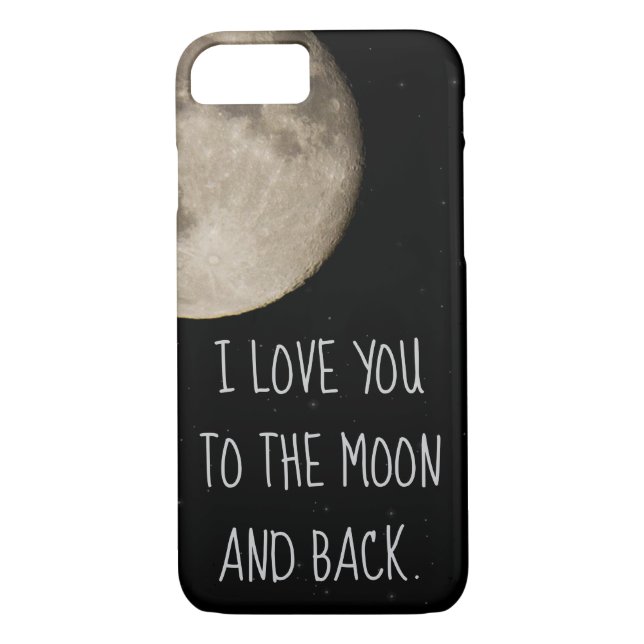 Jag Kärlek dig till Måne och tillbaka Case-Mate iPhone Skal (Baksida)