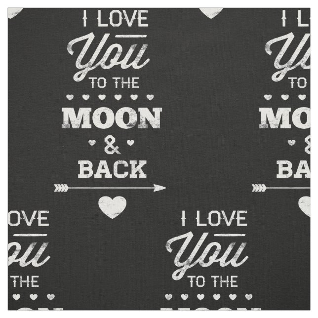 Jag Kärlek dig till Måne och tillbaka Tyg (Provkarta)