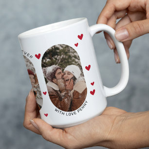 Jag Kärlek dig till Valentineserna Måne och bak Kaffemugg