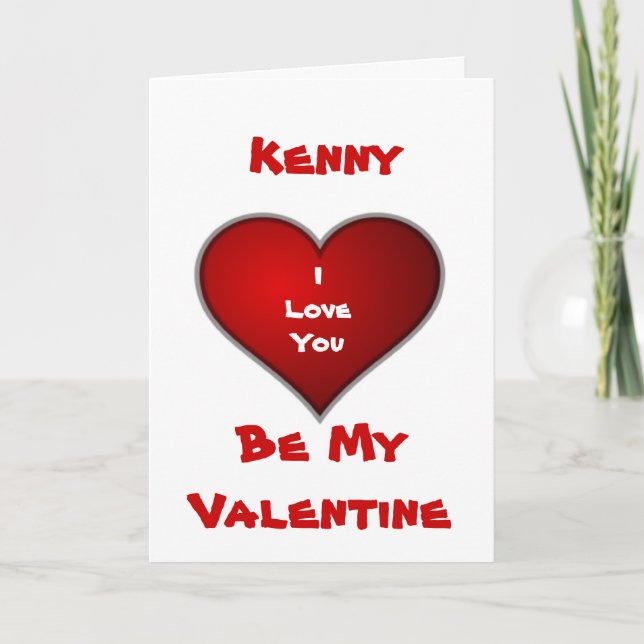 Jag Kärlek dig - var min Alla hjärtans Helgkort (Framsida)