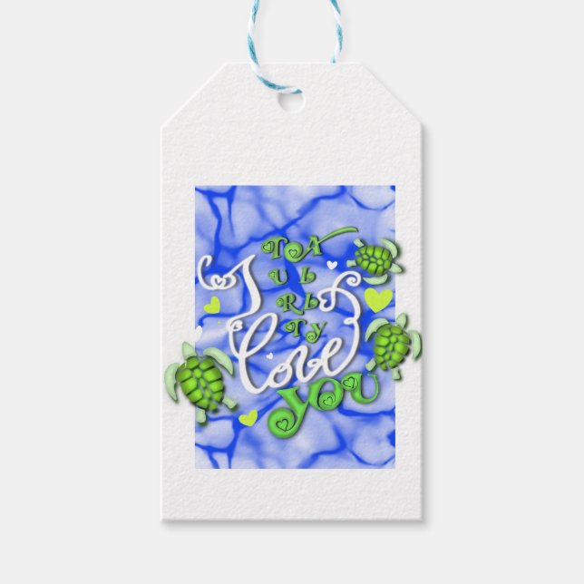 Jag kärlek dig verkligen - Valentines day Presentetikett (Framsidan)