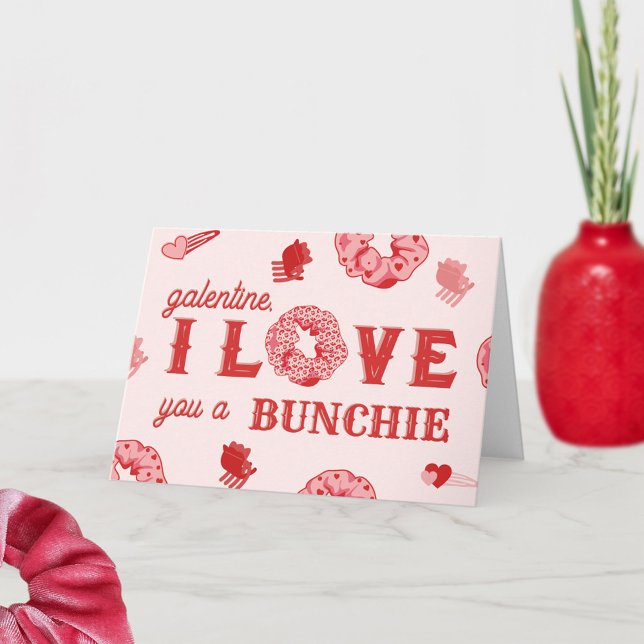 Jag Kärlek du är en Bunchie Punny Valentine Kort (Skapare uppladdad)