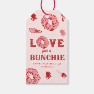 Jag Kärlek du är en Bunchie Punny Valentine Presentetikett
