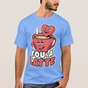Jag Kärlek, du är en sen kaffegrav hjärtslag, hjär T Shirt