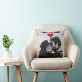 Jag Kärlek du babe Pillow ett gift för Par Kudde