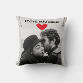 Jag Kärlek du babe Pillow ett gift för Par Kudde