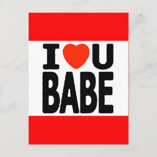 Jag KÄRLEK du Babe. Vykort