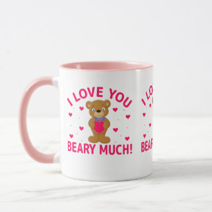 Jag Kärlek du Beary mycket Nalle Mugg