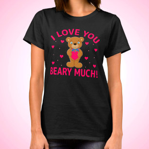Jag Kärlek du Beary mycket Nalle T Shirt