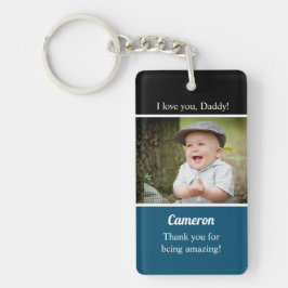 Jag kärlek du Blue Pappa Anpassningsbar baby Photo