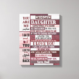 Jag Kärlek, du.. Dottens gåva Canvastryck