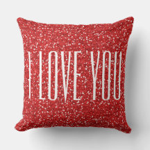 Jag Kärlek du Faux Glitter eller din egen text