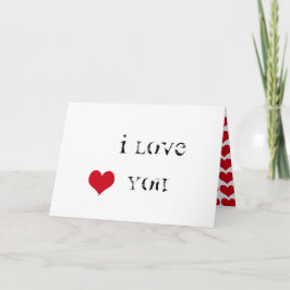 Jag Kärlek du Heart ~ Valentines day Helgkort