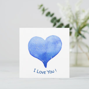 Jag Kärlek du klär dig för blått hjärta Valentine