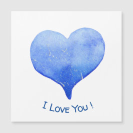 Jag Kärlek du klär dig för blått hjärta Valentine