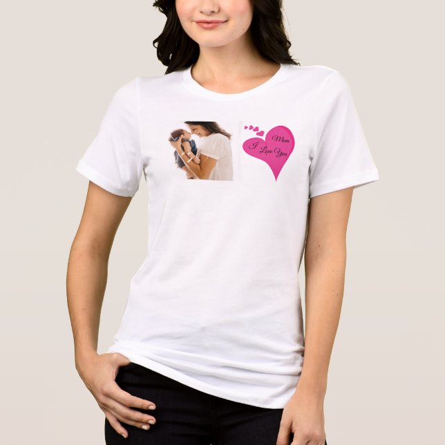 Jag kärlek du Mamma Valentiness Gift T-skjorta T Shirt (Framsida)
