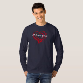Jag kärlek du manar långärmad Tshirt T-shirt