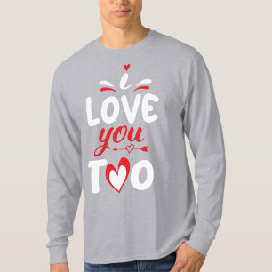 Jag Kärlek du också svg Valentine T-Shirt-grafik T Shirt