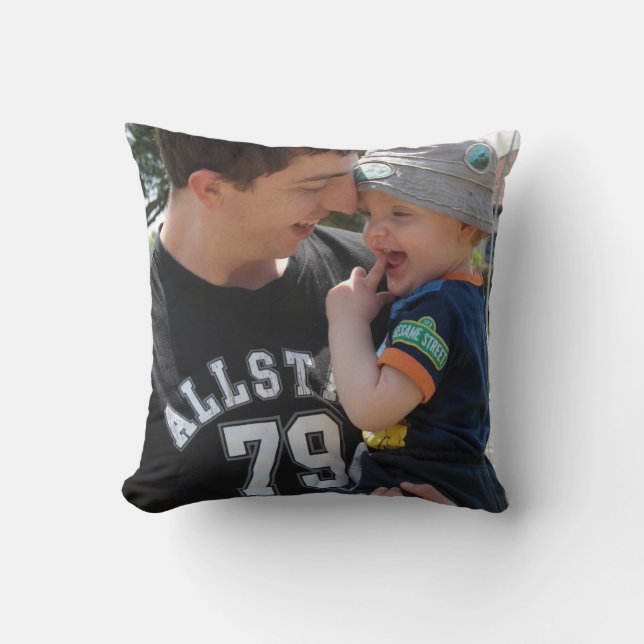 Jag Kärlek du pappa Anpassningsbar Photo Cushion Kudde (Framsida)