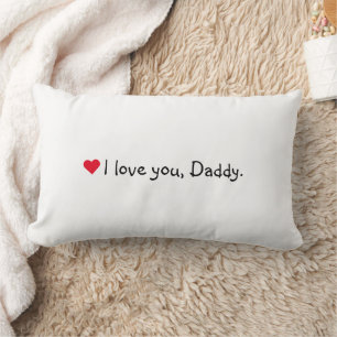Jag Kärlek Du pappa Pappa Pappa Cute Anpassningsba Lumbarkudde