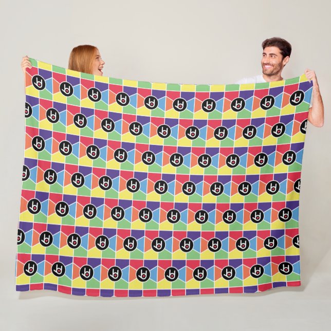 Jag Kärlek, du Regbow Fleece Blanket (På plats)