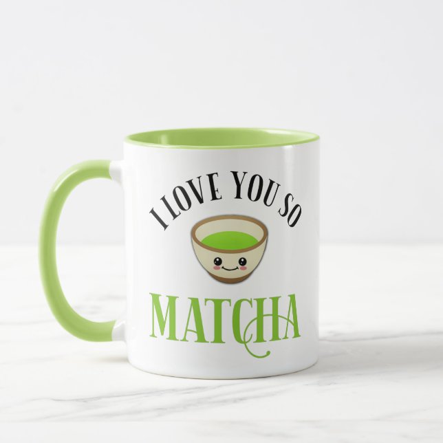 Jag Kärlek du så Matcha Mugg (Vänster)