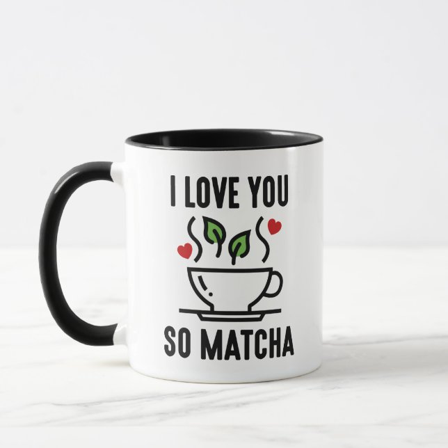 Jag Kärlek du så Matcha Mugg (Vänster)