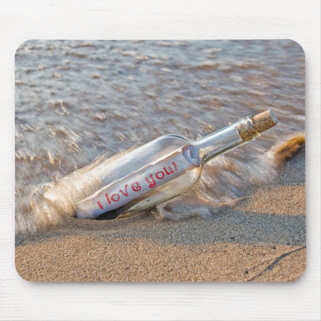 Jag Kärlek Du säger i flaska Musmatta (Framsidan)