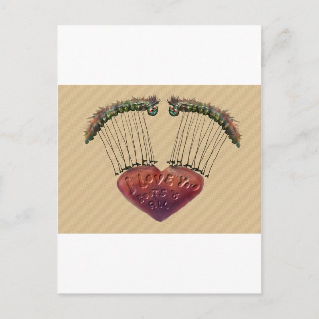 Jag kärlek, du stövlar och allt vykort (Framsida)