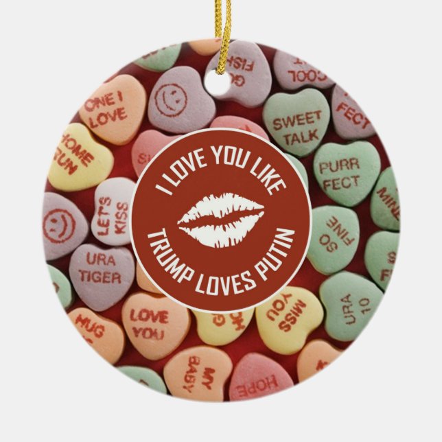 JAG KÄRLEK DU TYCKER OM... JULGRANSPRYDNAD KERAMIK (Framsidan)