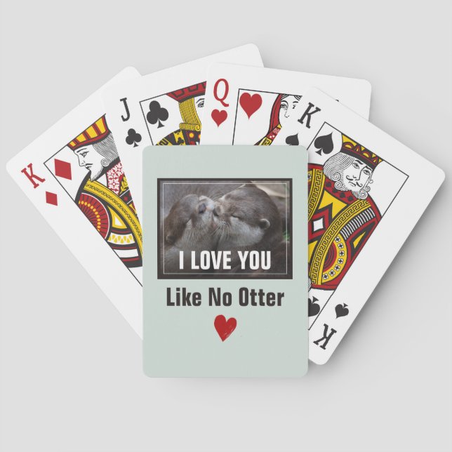 Jag Kärlek du vill inte ha något annat cute-foto Casinokort (Baksidan)