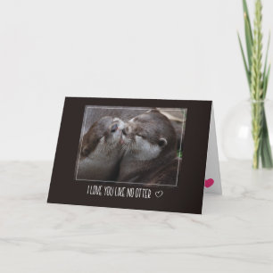 Jag Kärlek du vill inte ha något annat cute-foto Helgkort
