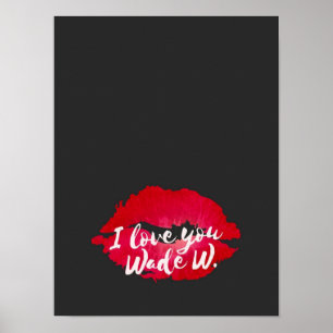 Jag kärlek du Wade Wilson Poster