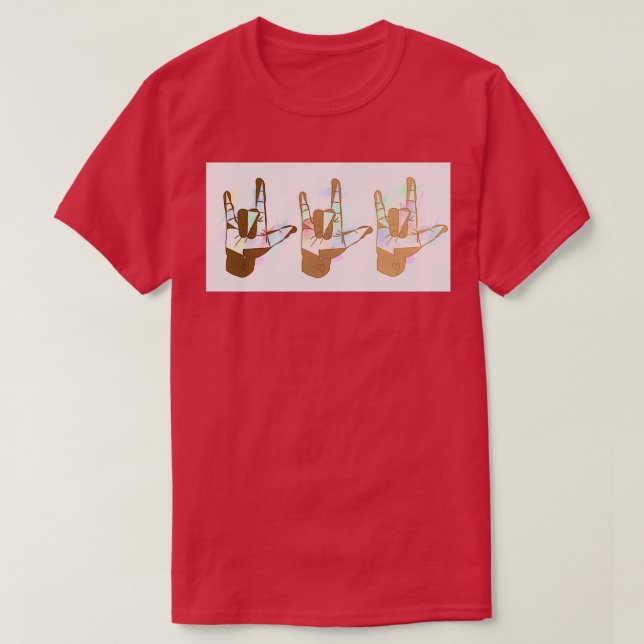 Jag kärlek du x t shirt (Design framsida)