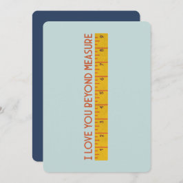 Jag Kärlek er bortom åtgärd Tack Kort