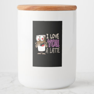 Jag Kärlek er en latte Mat Etikett