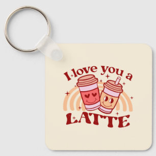 Jag Kärlek er en latte Nyckelring