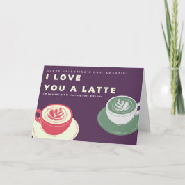Jag Kärlek er en liten kaffe Älskare Valentine Kort