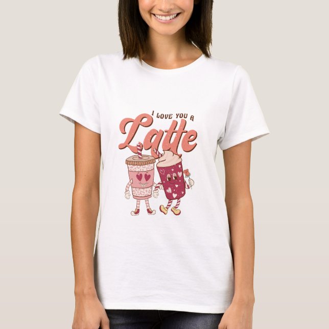 Jag kärlek er en Valentines day T-Shirt (Framsida)