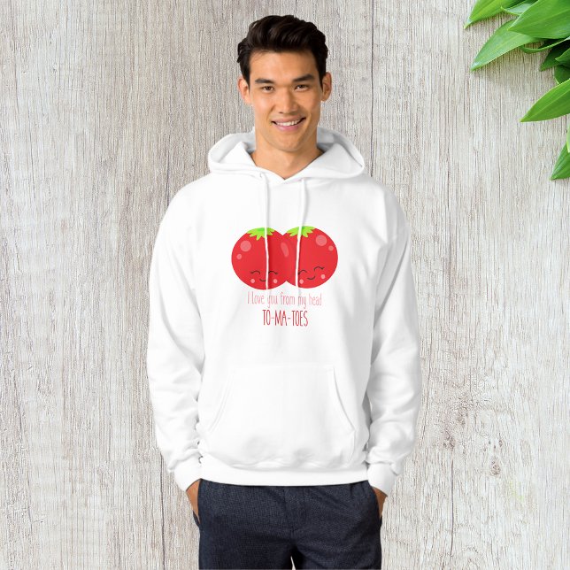Jag Kärlek er från mitt huvud Tomater Hoodie (Skapare uppladdad)