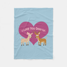 Jag Kärlek er Hjort-ly! Fleecefilt