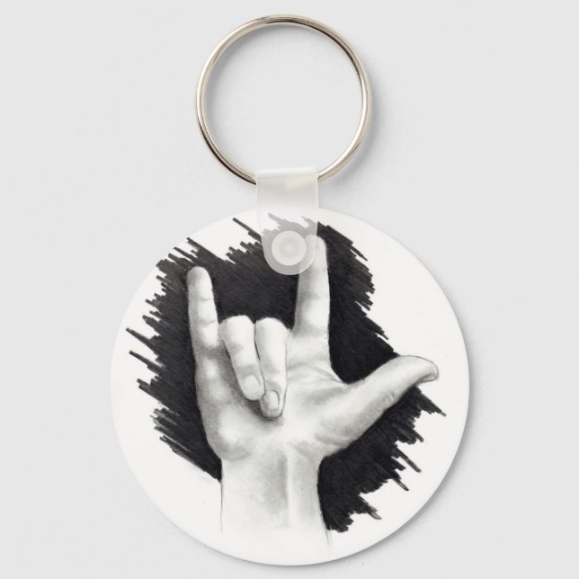 JAG KÄRLEK ER I ASL 2 NYCKELRING (Framsida)