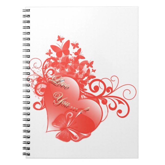 JAG KÄRLEK ER I RED HEART ANTECKNINGSBOK (Framsidan)
