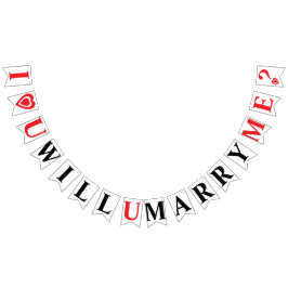 JAG KÄRLEK ER, KAN DU MARRY MIG? BRÖLLOP FRIERI VIMPLAR