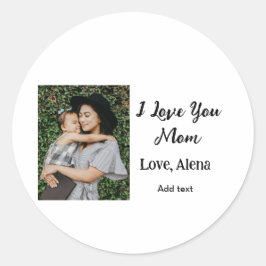 Jag kärlek er mamma mors dag elegant lägg till bil runt klistermärke