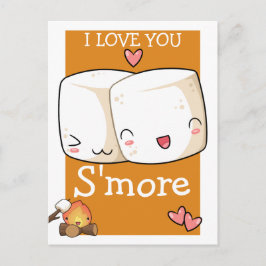 Jag Kärlek er mer Kawaii Marshmallow Vykort